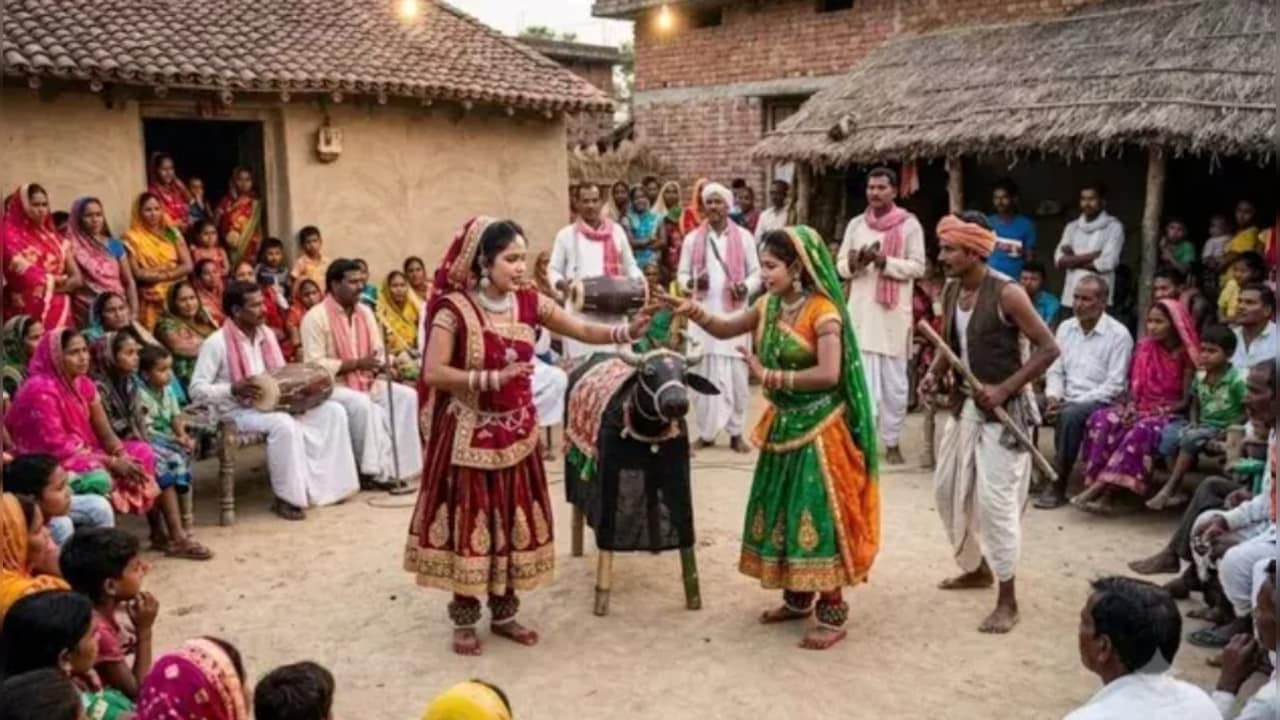 भोजपुरी आर्केस्ट्रा डांस से बिल्कुल अलग है बिहार का लोकनृत्य हिरनी-बिरनी, दो नटिनों और उनके पति से जुड़ी है कहानी 