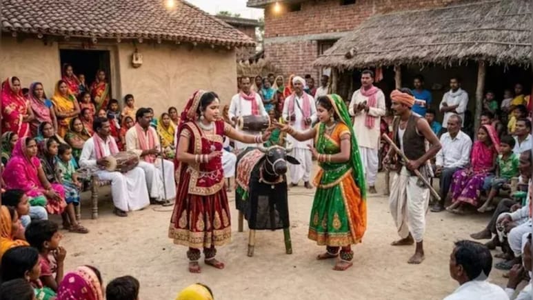 भोजपुरी आर्केस्ट्रा डांस से बिल्कुल अलग है बिहार का लोकनृत्य हिरनी-बिरनी, दो नटिनों और उनके पति से जुड़ी है कहानी&nbsp;
