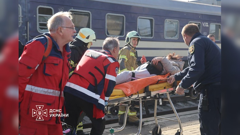 Russia's Deadly Drone Strike On Ukraine Train Station Kills 13; Zelenskyy Shares Visuals