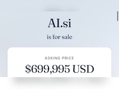 AI.si Is For Sale At Whooping $699,995 As 'SI' Emerges As Silicon Valley’s New AI Acronym