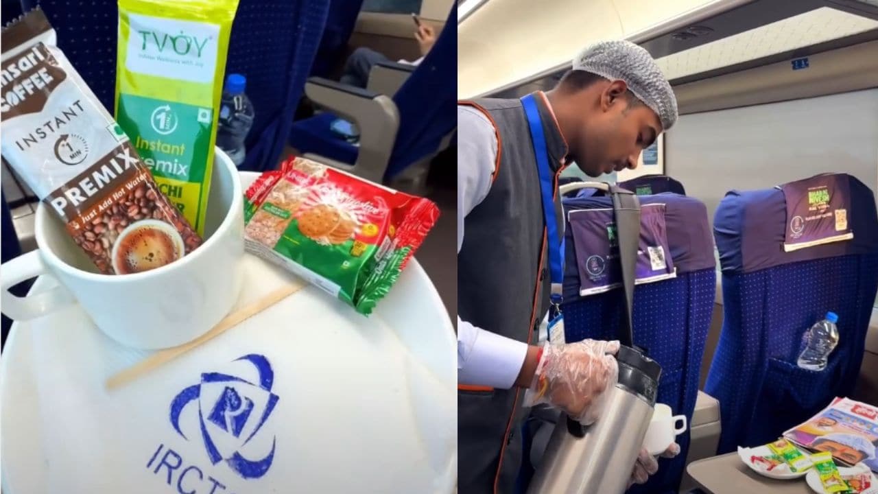 Video: What Does Vande Bharat Serve Onboard? Vlogger Shows Full Meal Spread