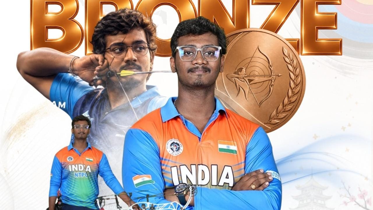 Ganesh Mani Ratnam Thirumuru wins men’s compound archery bronze at Asian Games 2026