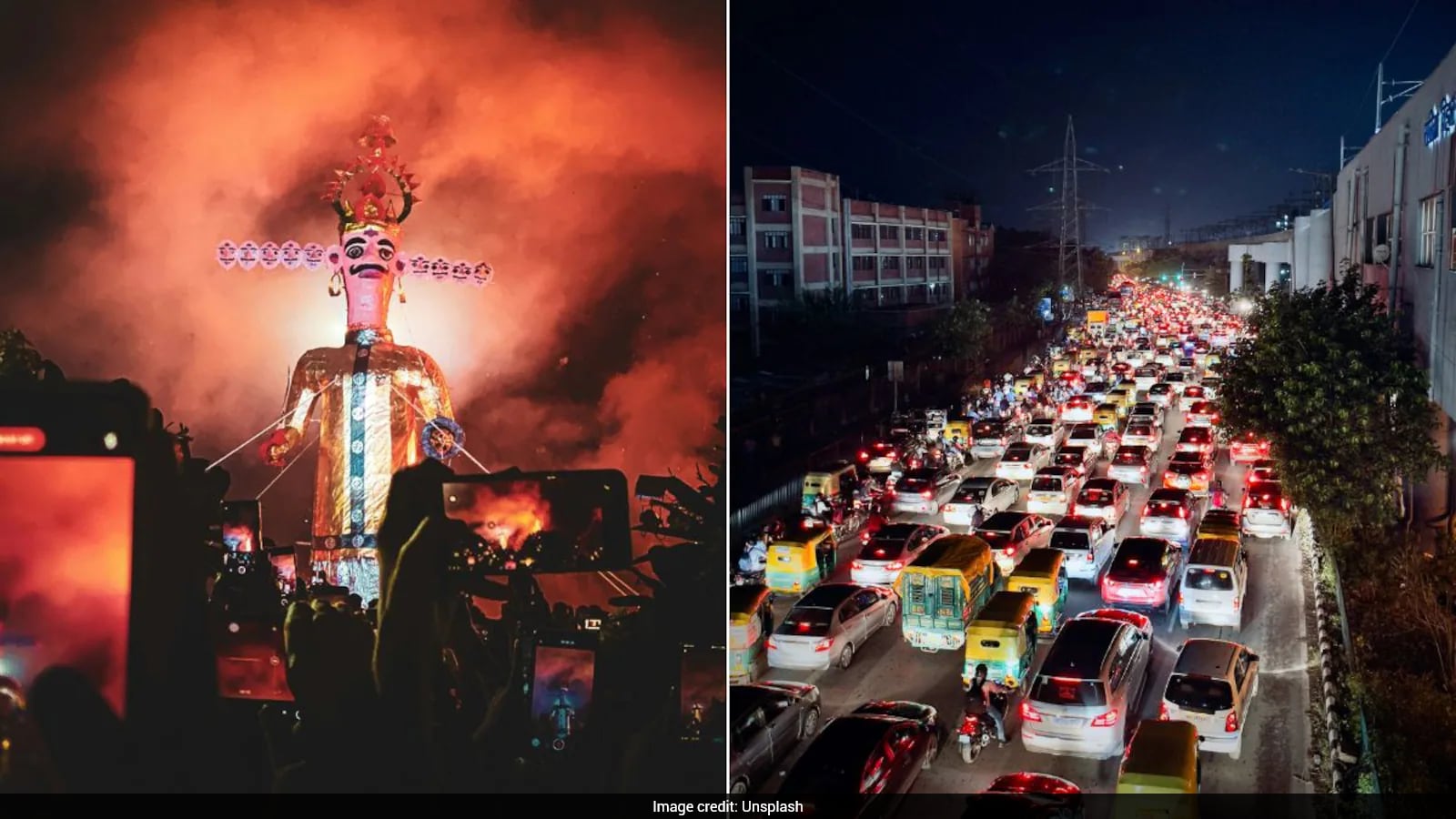 Traffic Advisories and Restrictions Issued for Dussehra Celebrations Across Delhi, Bhopal, and Noida