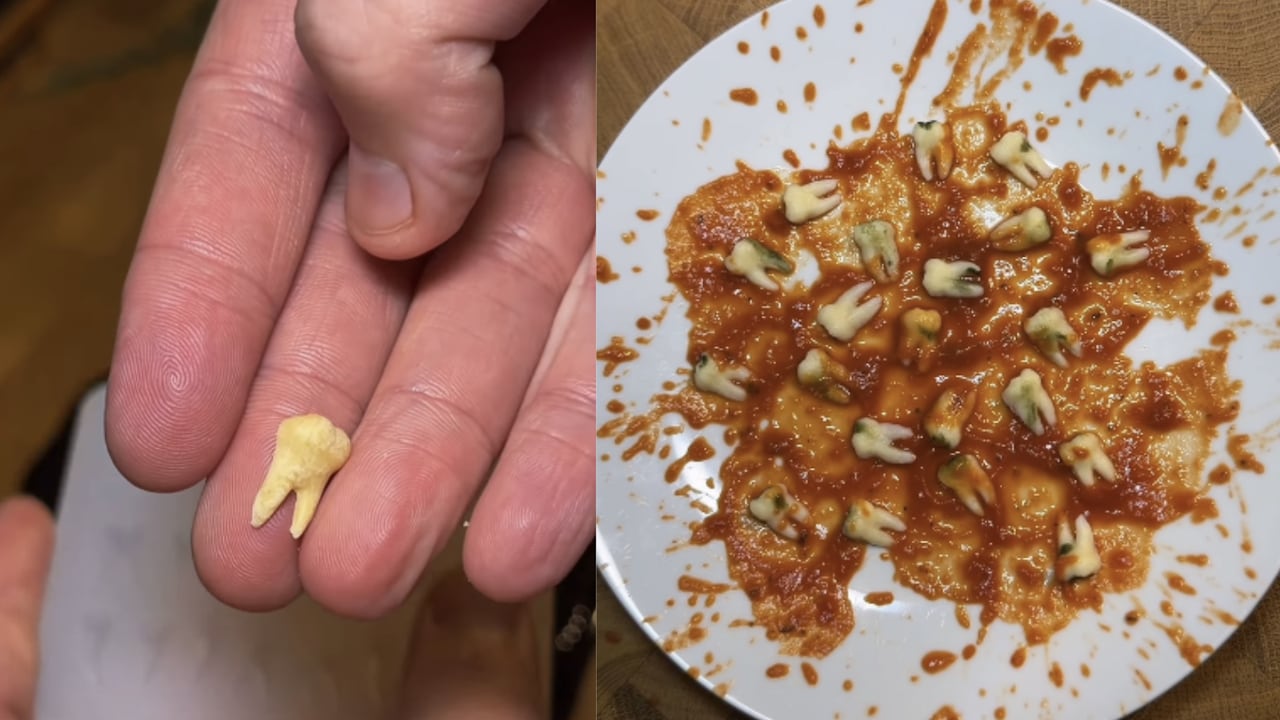 Viral Video: Internet Finds Halloween-Special 'Tooth Pasta' Recipe 'Hard To Swallow'