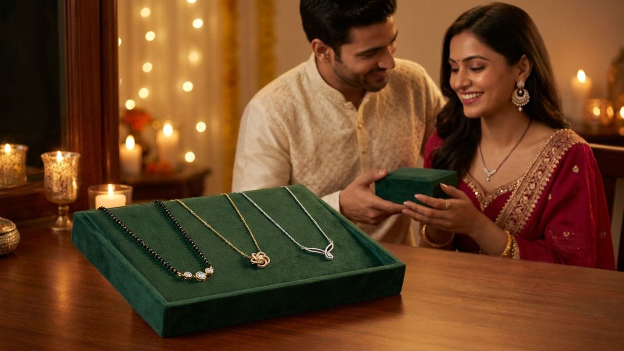 करवा चौथ पर पत्नी को दें खास सरप्राइज, Myntra दे रहा है GIVA और Palmonas के मंगलसूत्र पर बंपर डिस्‍काउंट
