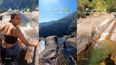 Video: Meghalaya's Hidden Natural Water Slide Ends In A Crystal-Clear Pool, Leaving Travellers Stunned