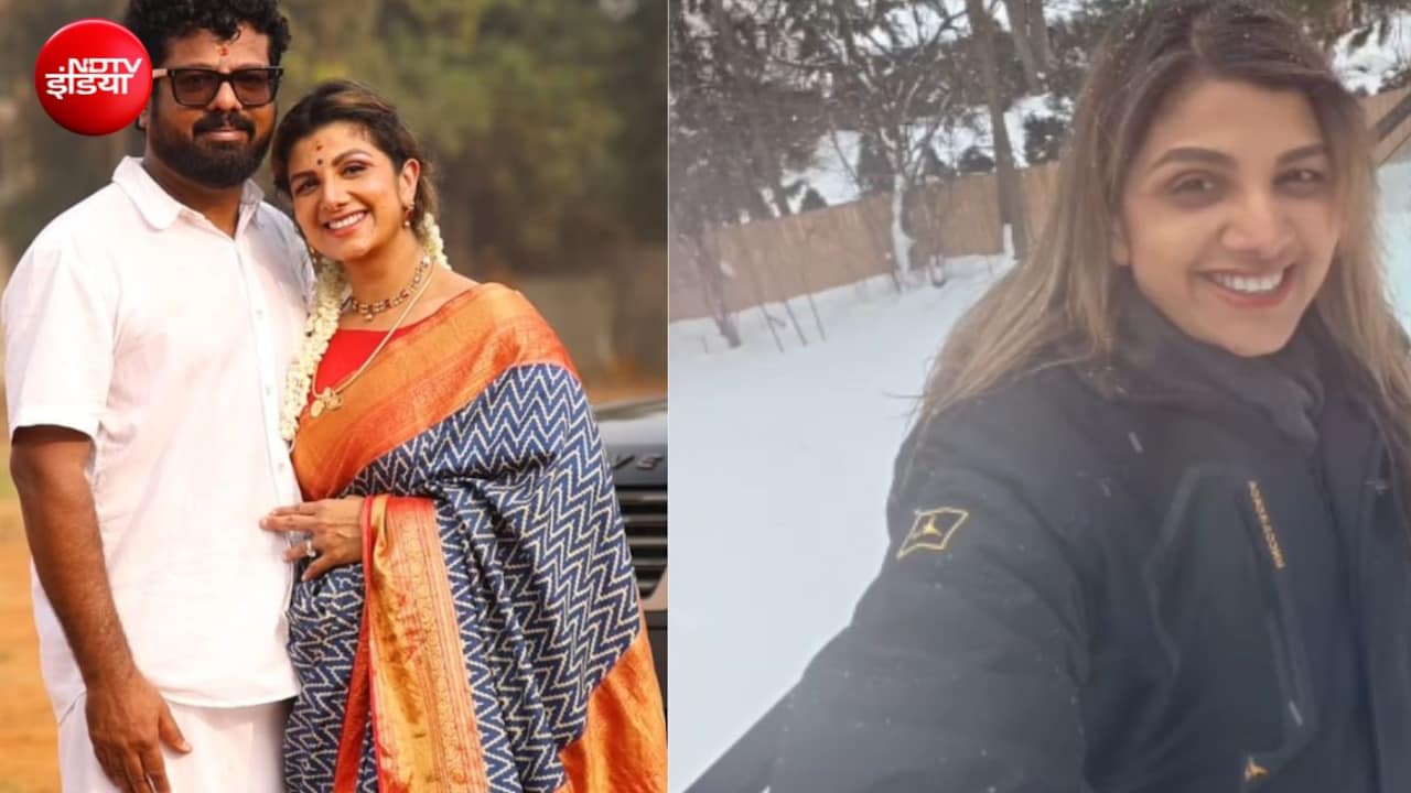 कनाडा के टोरंटो में रहती हैं साउथ की दिव्या भारती, बर्फीली वादियों से लेकर सेब के पेड़ की दिखाई रंभा ने झलक