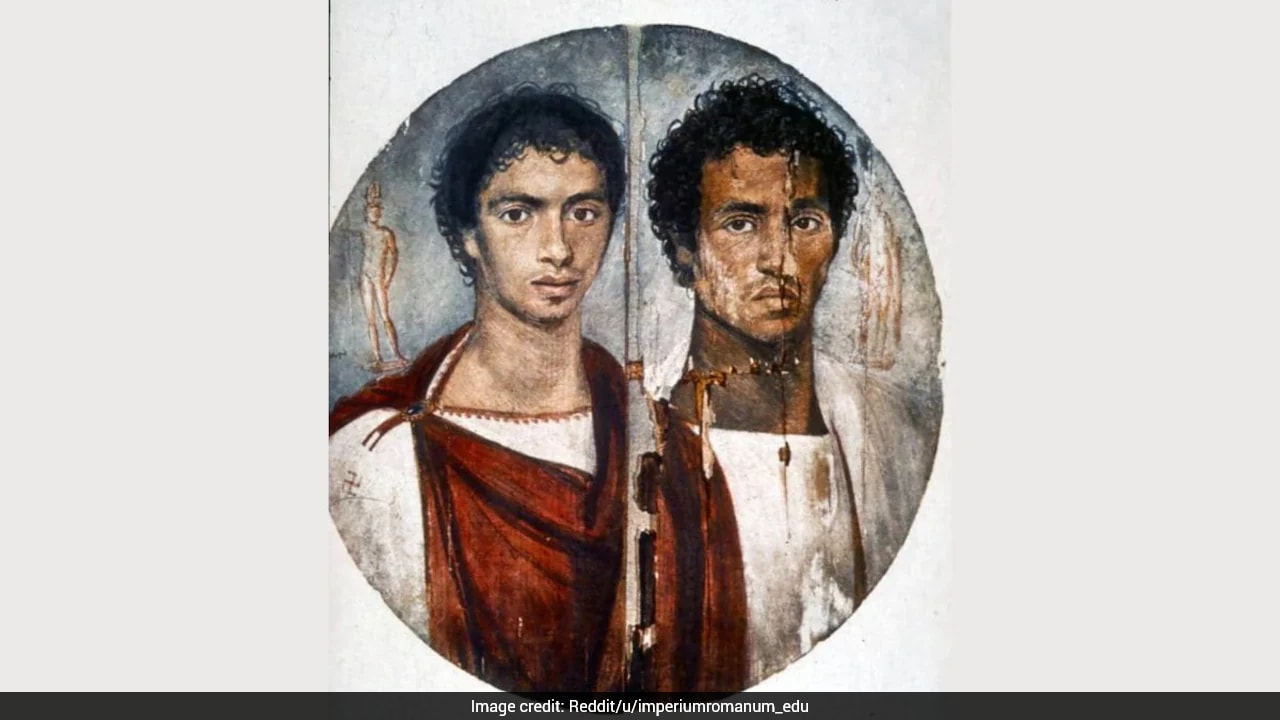 Rare 2,000-Year-Old Egyptian Painting Of Two Brothers Unveiled After Careful Restoration