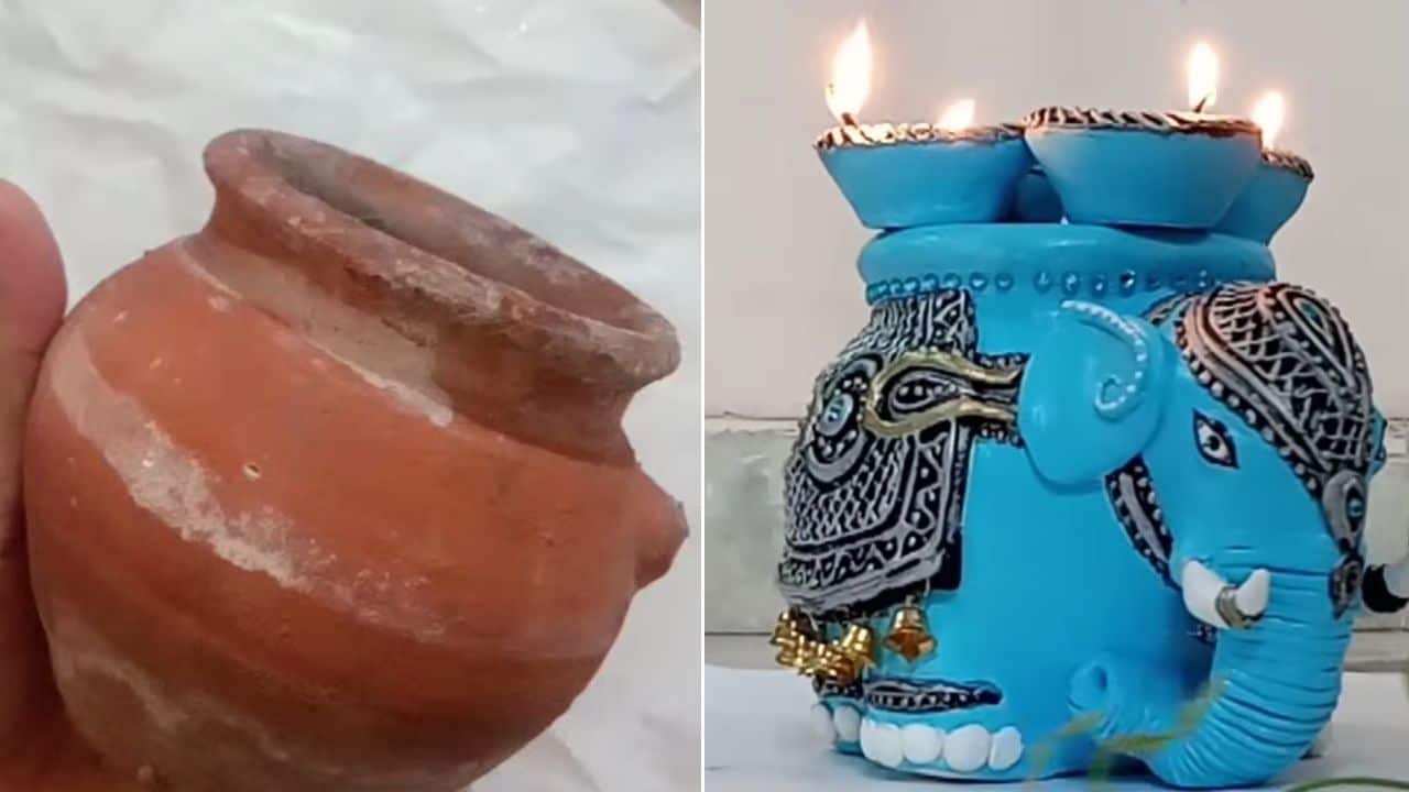 Karwa DIY: करवा चौथ के बाद पुराने करवे से बनाएं खूबसूरत एंटीक दिया स्टैंड, दिवाली पर बढ़ाएगा घर की खूबसूरती
