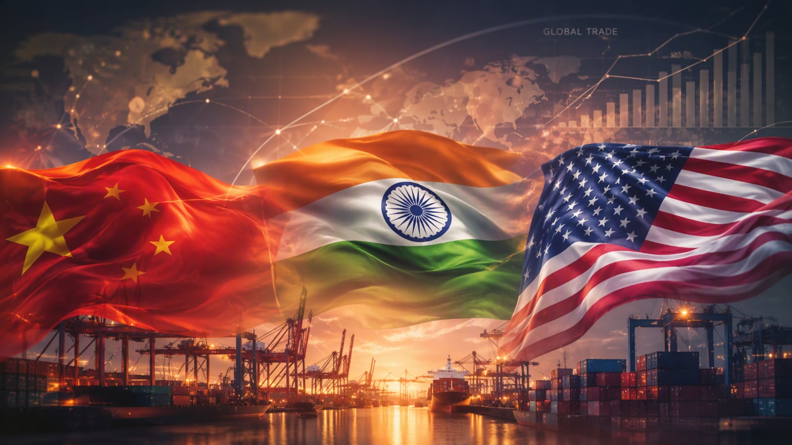 India china us trade october