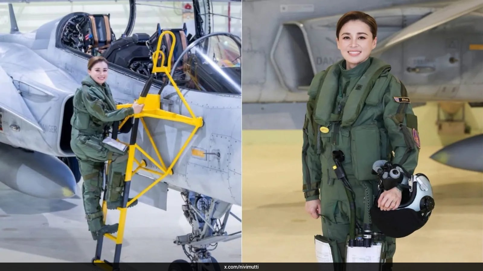 Thailand's Queen Suthida Completes First Solo Flight in Gripen Fighter Jet