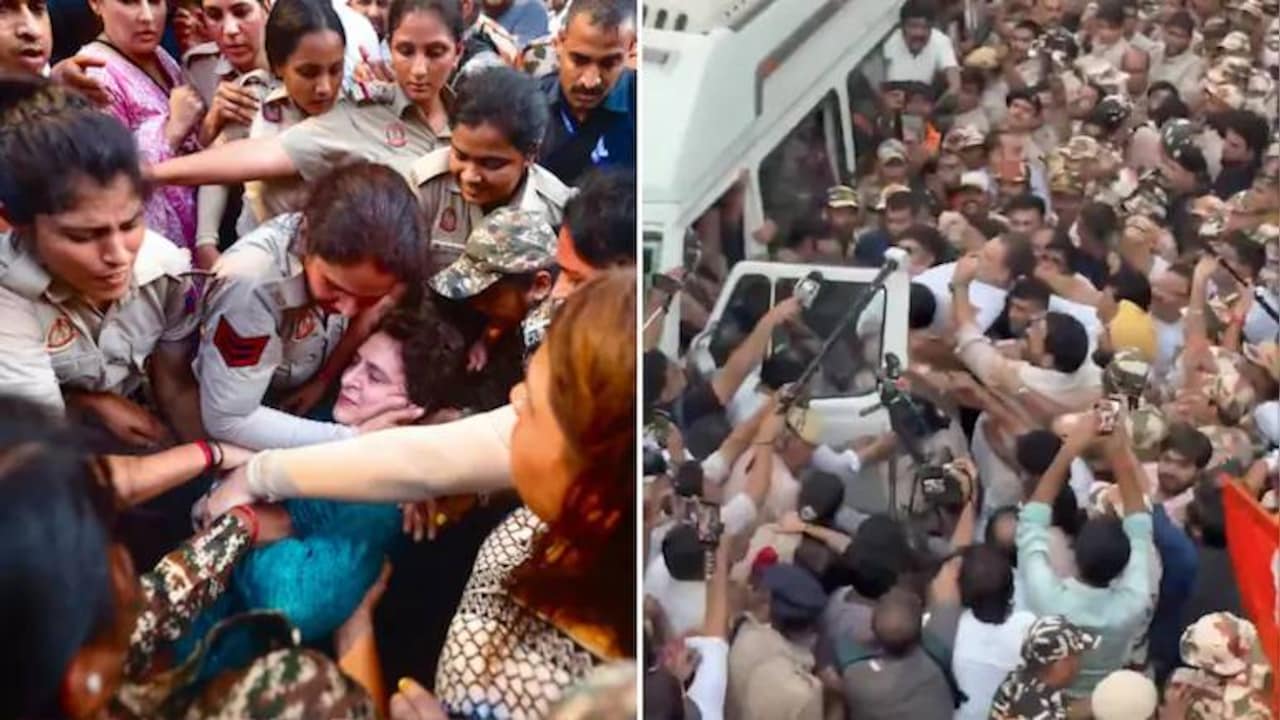 LIVE: राहुल और प्रियंका गांधी को पुलिस ने किया रिहा, कांग्रेस ने विपक्षी सांसदों से की खास अपील