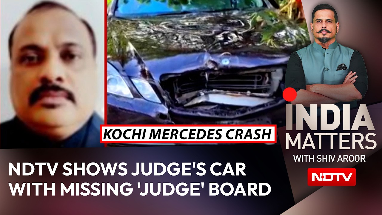 Kochi Mercedes Crash: NDTV Shows Judge's Car With Missing 'Judge' Board