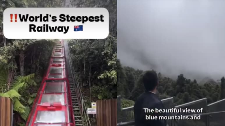 World's Steepest Railway, Once Used For Mining, Now Leads To A Dinosaur-Themed Valley. Location Inside