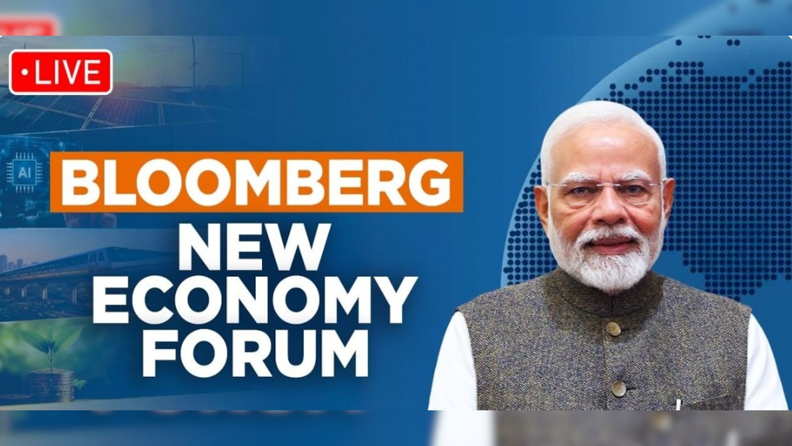 PM Modi Addresses Bloomberg New Economy Forum | Watch Live Here
