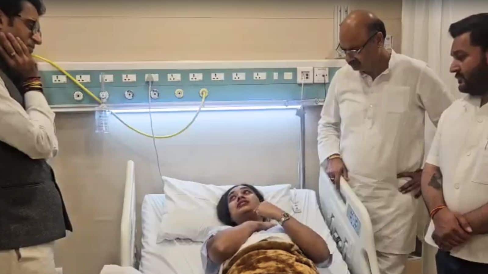 Journalist Richa Parashar in hospital