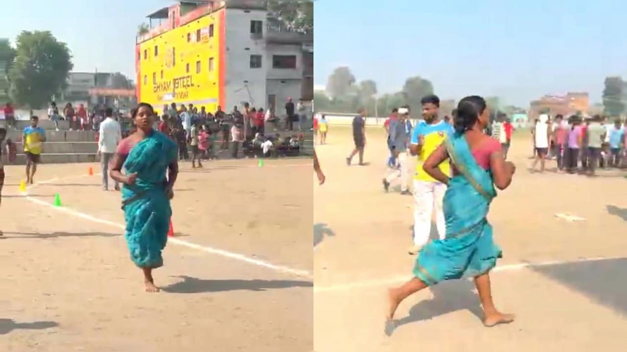 नौकरी के लिए साड़ी में दौड़ी, परिवार पालने के लिए विधवा मां ने खाली पांव पूरी की 1600 मीटर की रेस