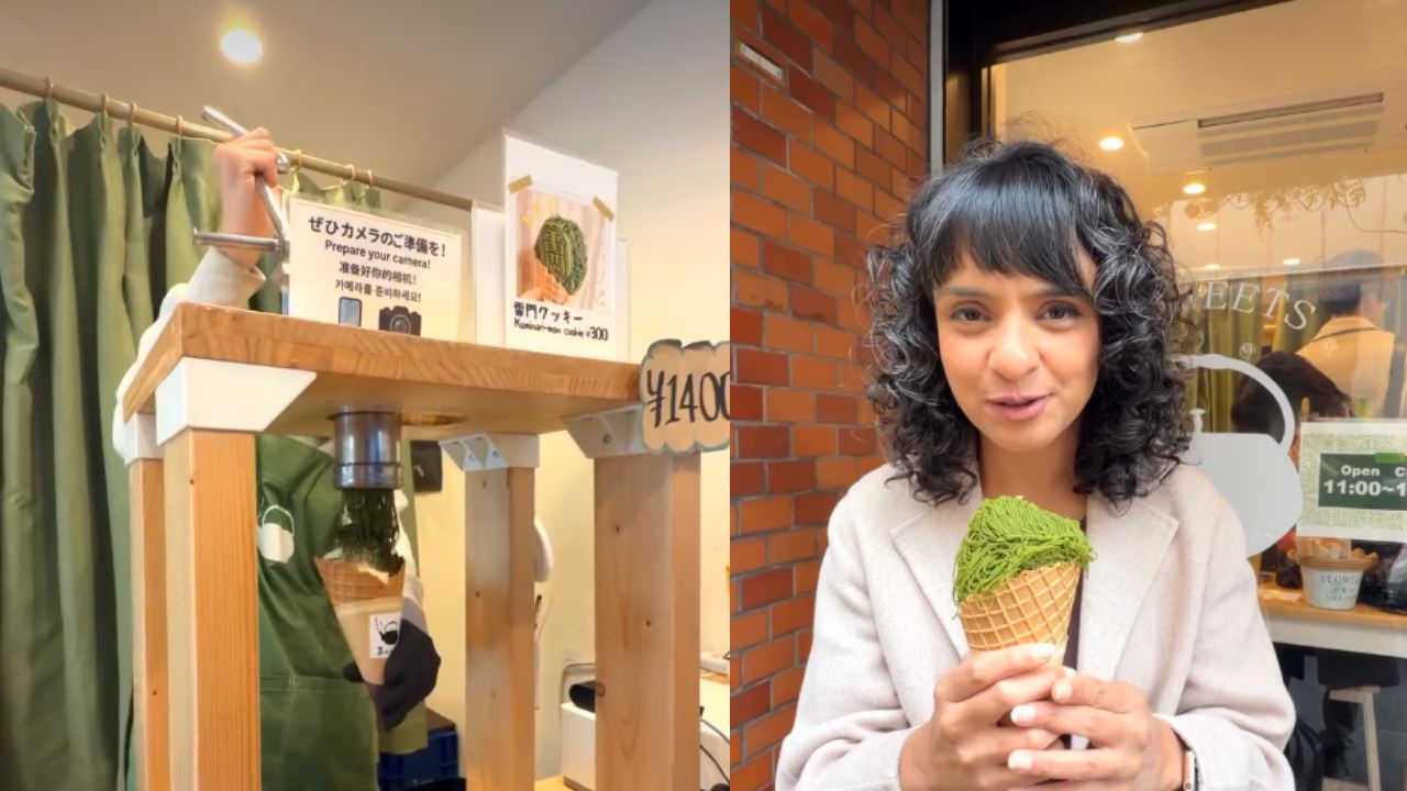Indian Creator Tries Japan's Viral Matcha Mont Blanc, Says 'Don't Be Fooled'