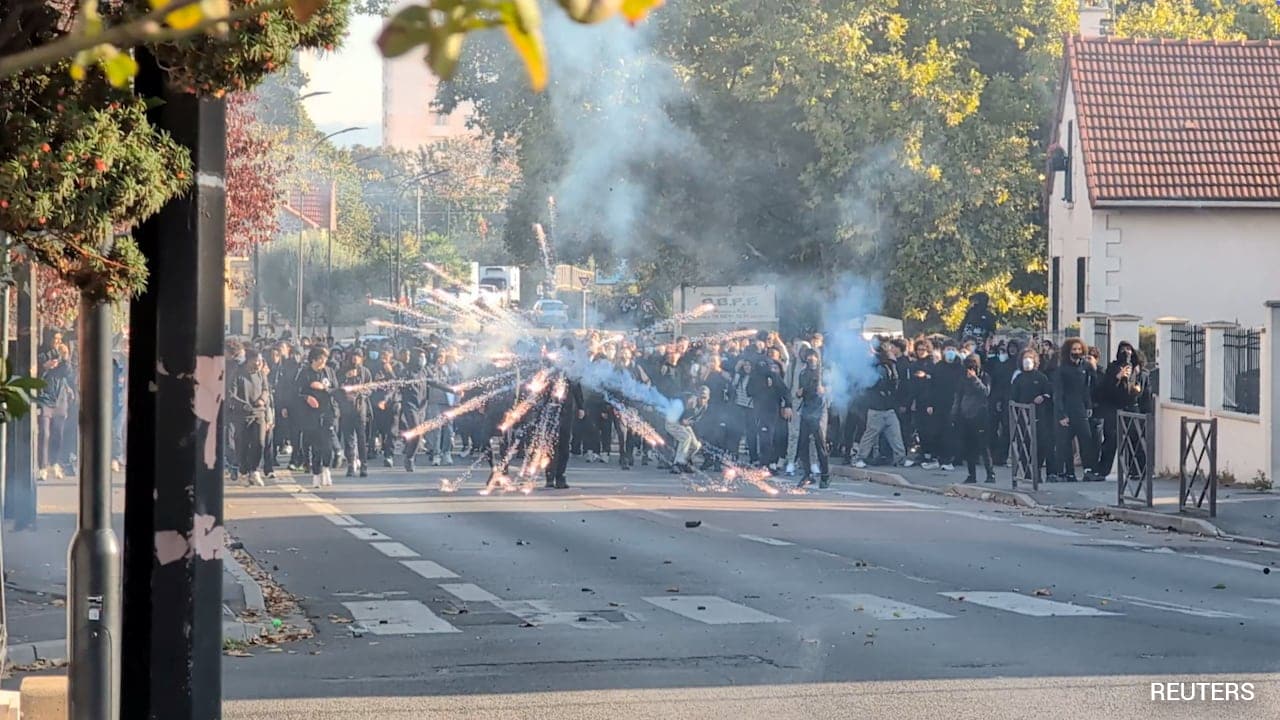 Tear Gas Fired As Over 260,000 Rally Seeking Education Funding In France