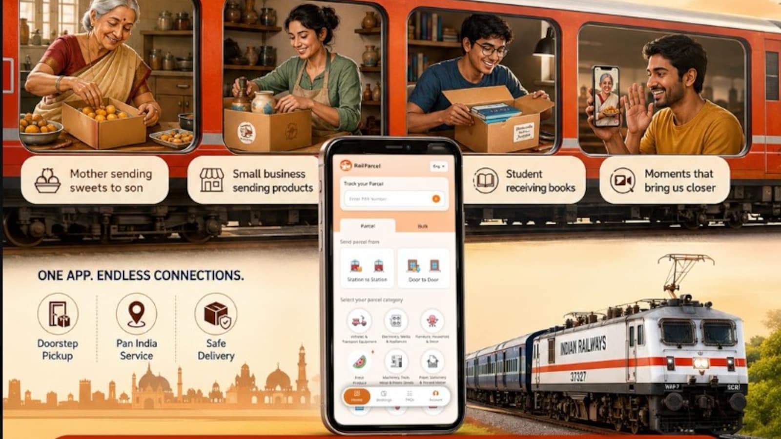 Indian Railways to Launch Door-to-Door Parcel Delivery Service in Eight Cities