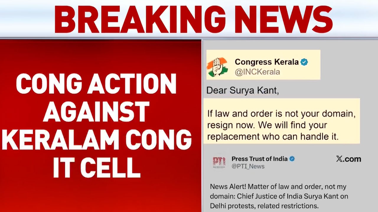 Congress Cracks Down On CJI Post, Suspends Kerala IT Cell Member