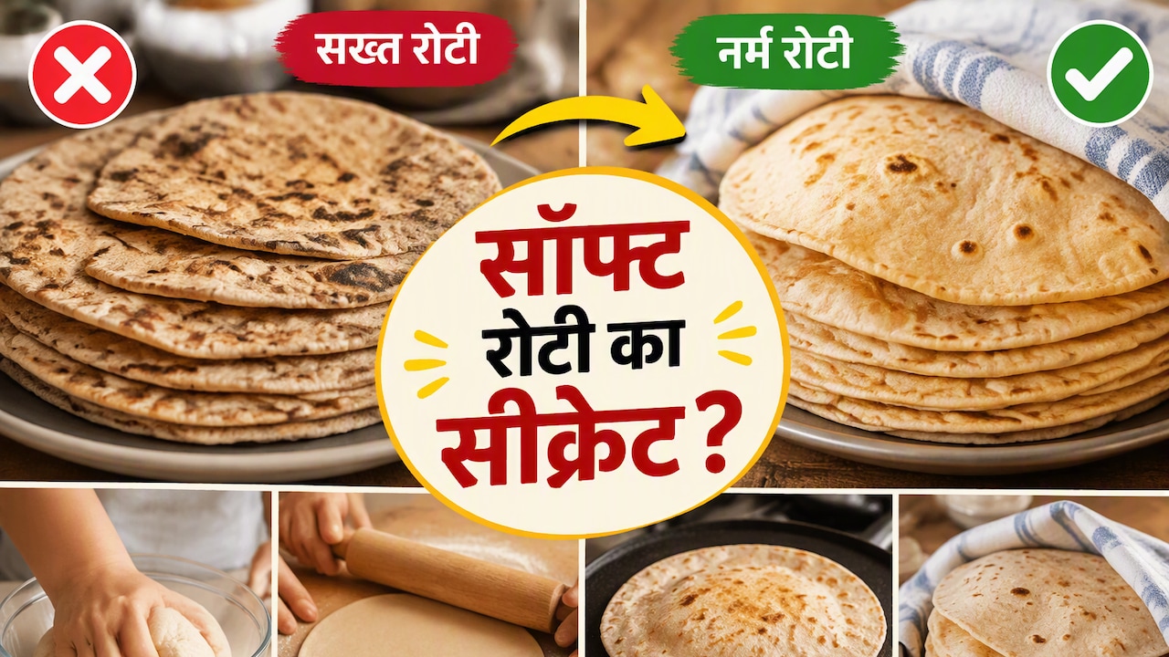 रोटी बनाते ही हो जाती थी कड़क, बिना आटे में कुछ मिलाएं बस मैंने अपना ये तरीका, अब घंटों तक रहती है सॉफ्ट