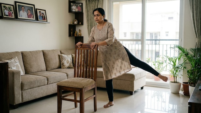 Side leg raises helps strengthen the hip muscles that contribute to stability while walking