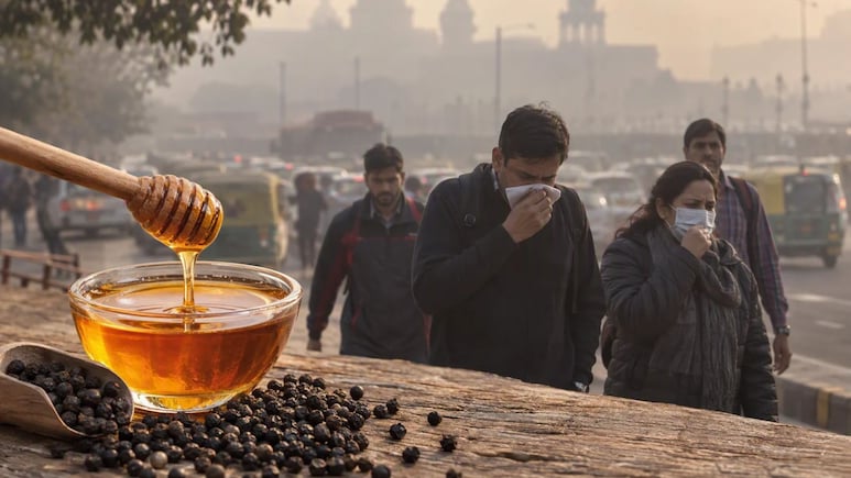 Heal With Food: पॉल्यूशन से बढ़ गई सूखी खांसी? किचन में रखे शहद के साथ खाएं ये चीज, म&zwj;िलेगा आराम