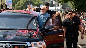 PM Modi's Mega Varanasi Roadshow Draws Massive Crowds Amid 'Har Har Mahadev' Chants