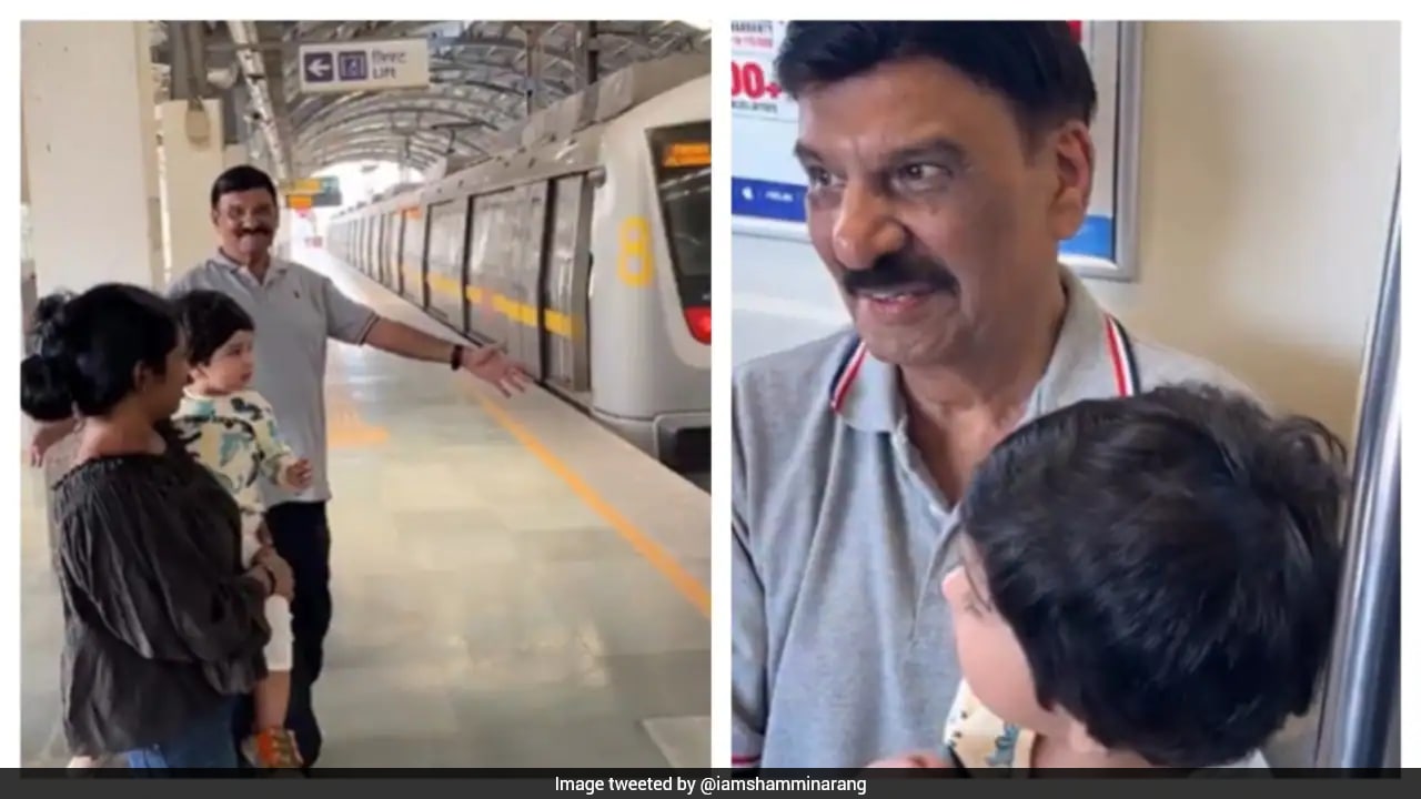 Man Behind Delhi Metro Announcements Takes Grandson On First Ride: "Amazed To Hear Dadu's Voice"