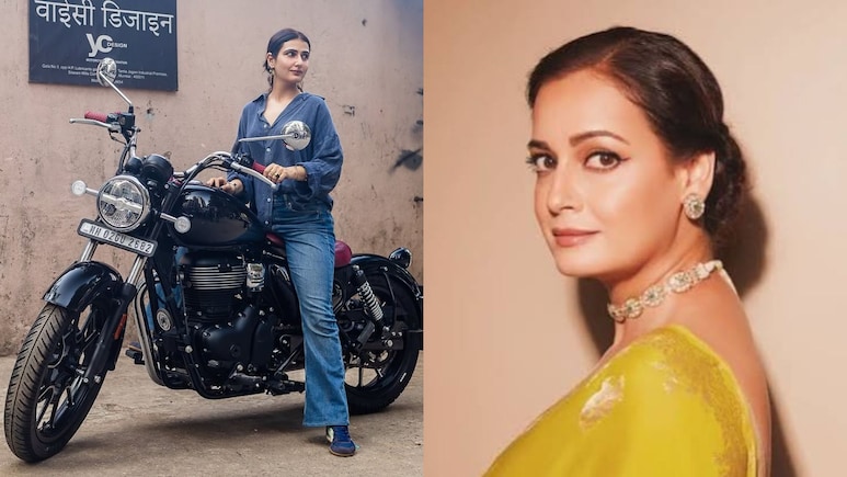 "Couldn't Be Happier": Fatima Sana Shaikh Welcomes A Custom Bike To Her Garage, Dia Mirza Reacts