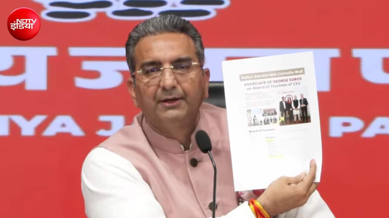 'भारत को तोड़ने वाली विदेशी ताकतों से मिलते हैं राहुल गांधी', बीजेपी प्रवक्ता ने फोटो दिखाकर उठाया सवाल