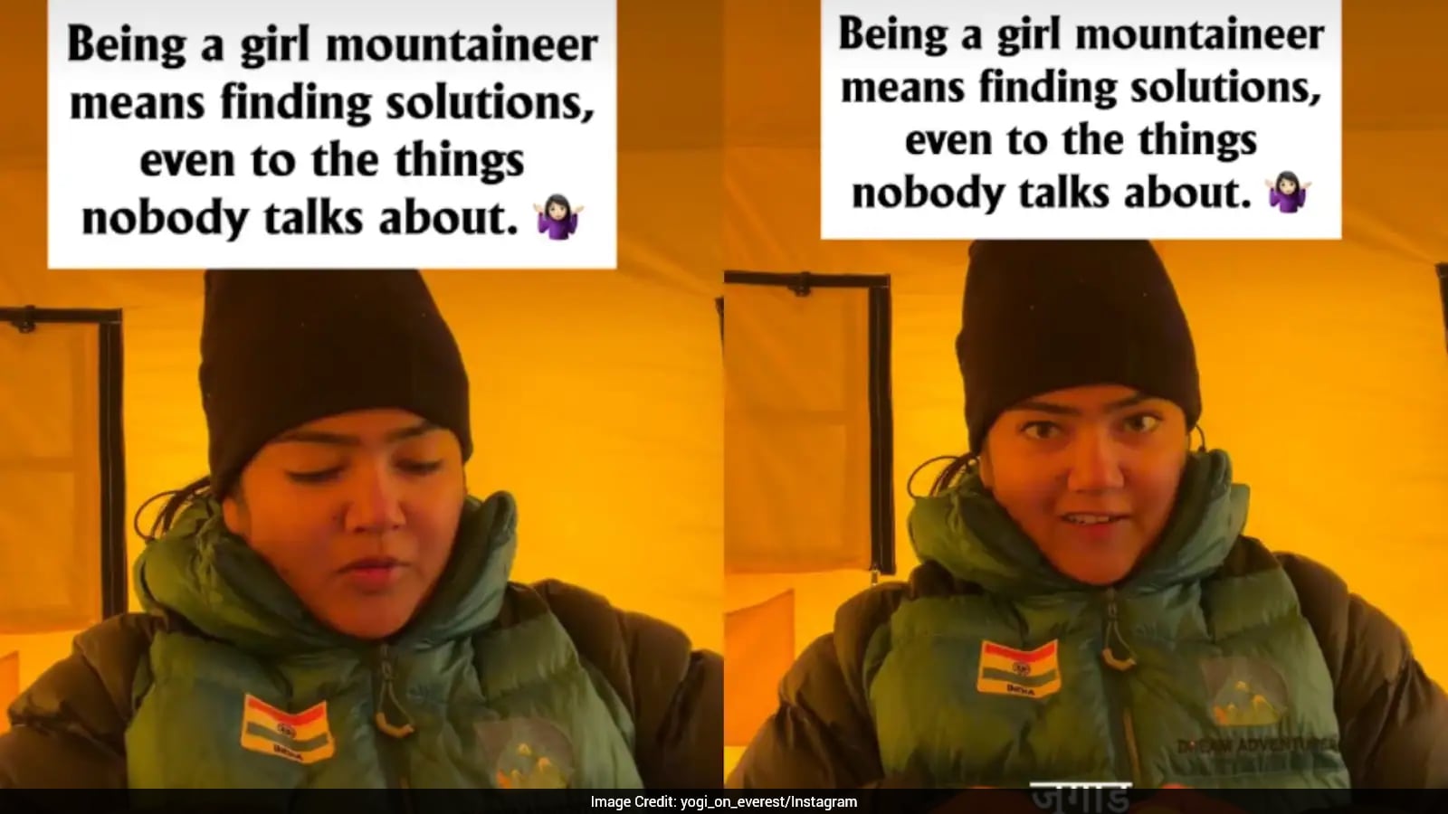 Mountaineer Improvises Sanitary Pad at 16,000 Feet During Expedition
