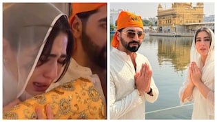 Sara Ali Khan Breaks Down In Tears At Golden Temple Ahead Of 'Udta Teer' Release | Videos