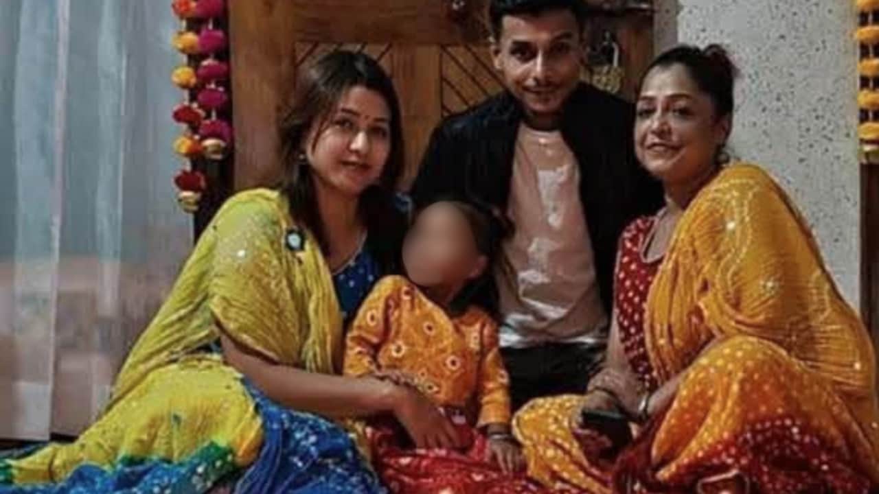Helena Bharali, her son Devarshi Kashyap and daughter-in-law Riniki Kashyap Helena Bharali, her son Devarshi Kashyap and daughter-in-law Riniki Kashyap