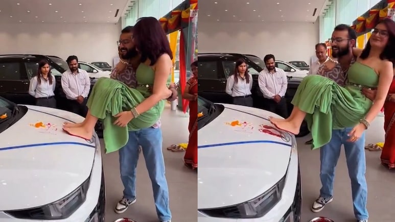 नई कार पर बीवी के पैरों के निशान ले रहा था शख्स, लोगों ने मारा ताना- 'इसने क्या EMI भरी है'