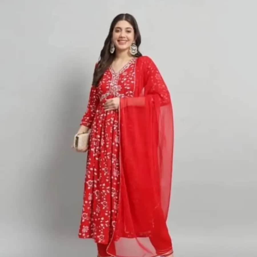 Click here to buy: ASHA PRINTS Anarkali Kurta Pant With Dupatta Set Click here to buy: ASHA PRINTS Anarkali Kurta Pant With Dupatta Set