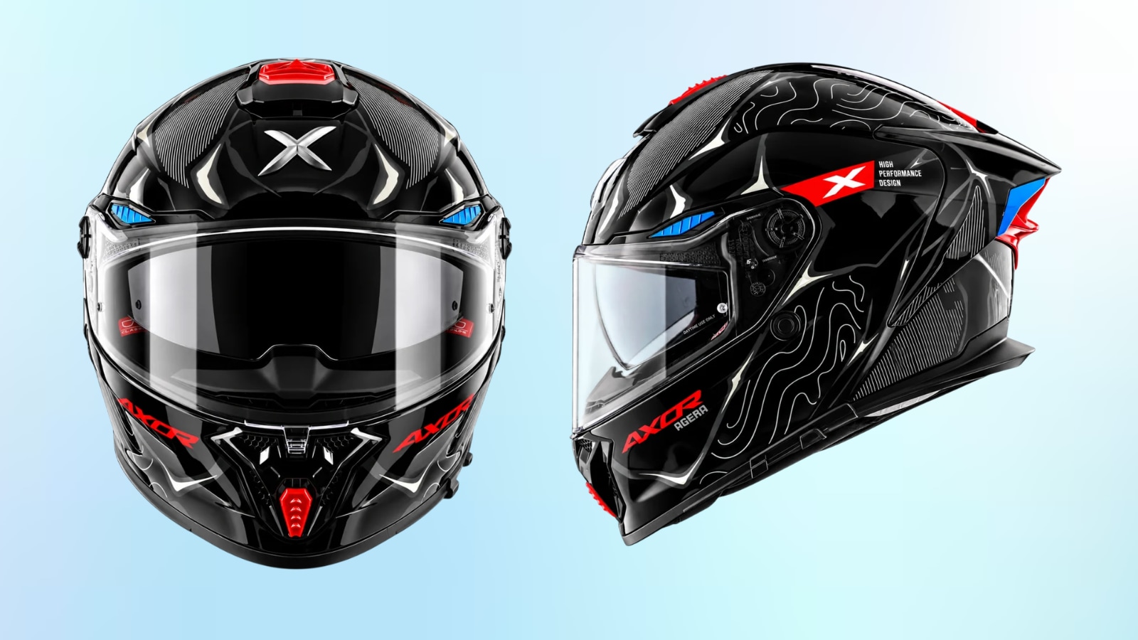 Axor Launches Agera Full-Face Helmet with Aerodynamic Spoiler and Safety Features