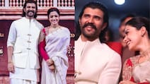 Rashmika Stuns In Saree, Vijay Complements Her In All-White At Ranabaali Event