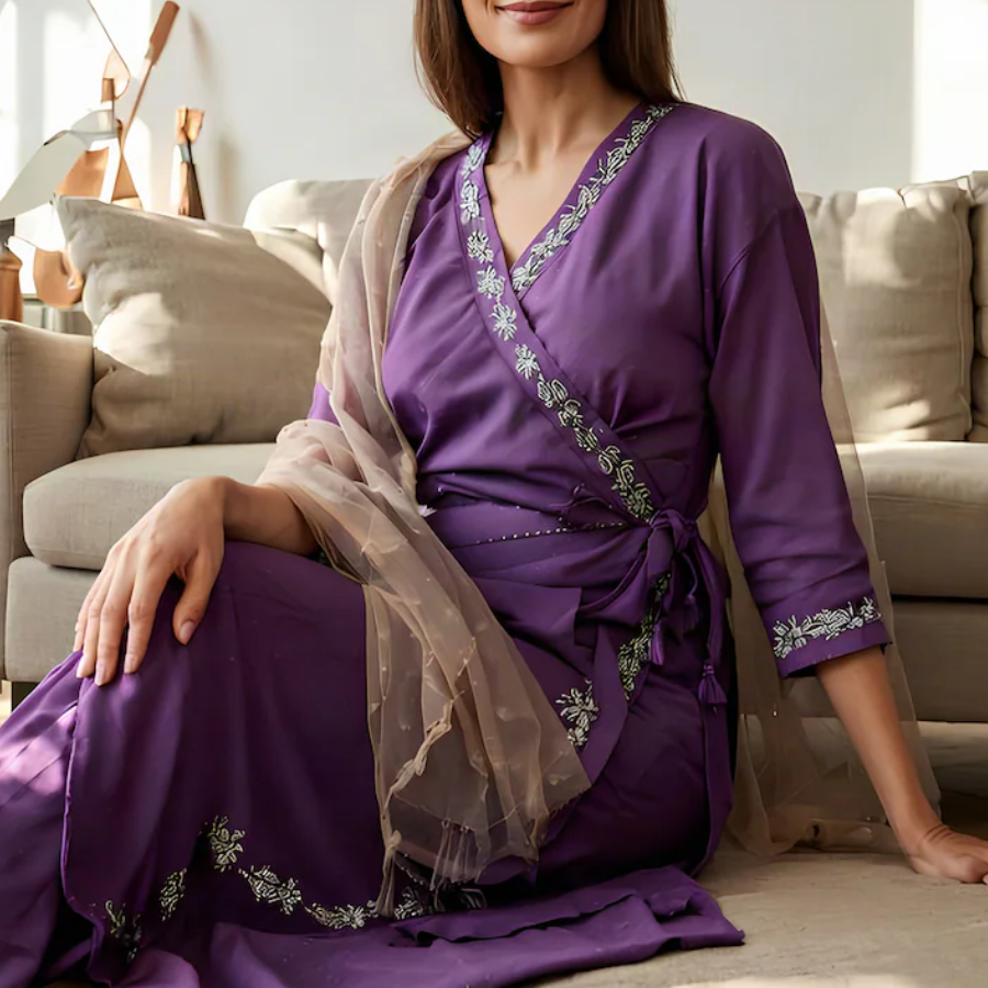 Top 5 Angrakha Kurtas For A Regal Look