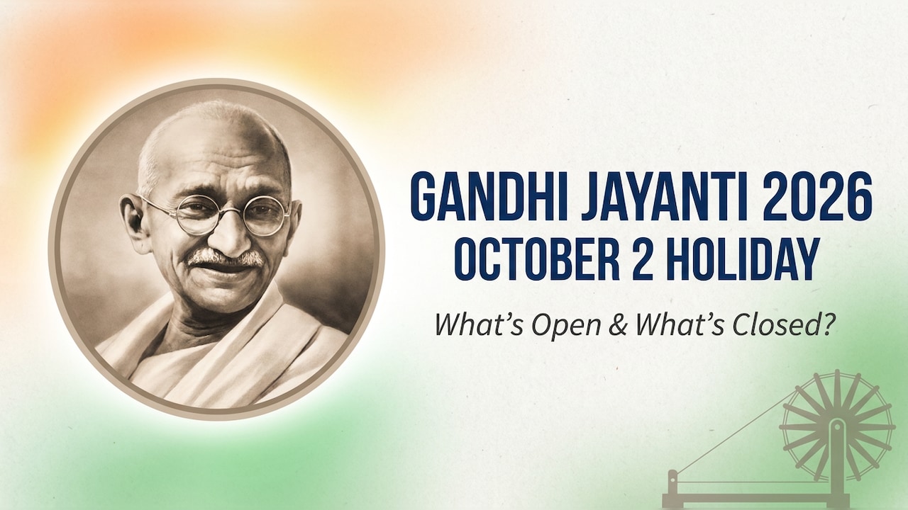 Gandhi Jayanti 2026: Is October 2 A National Holiday? Check What Is Open And What Is Closed