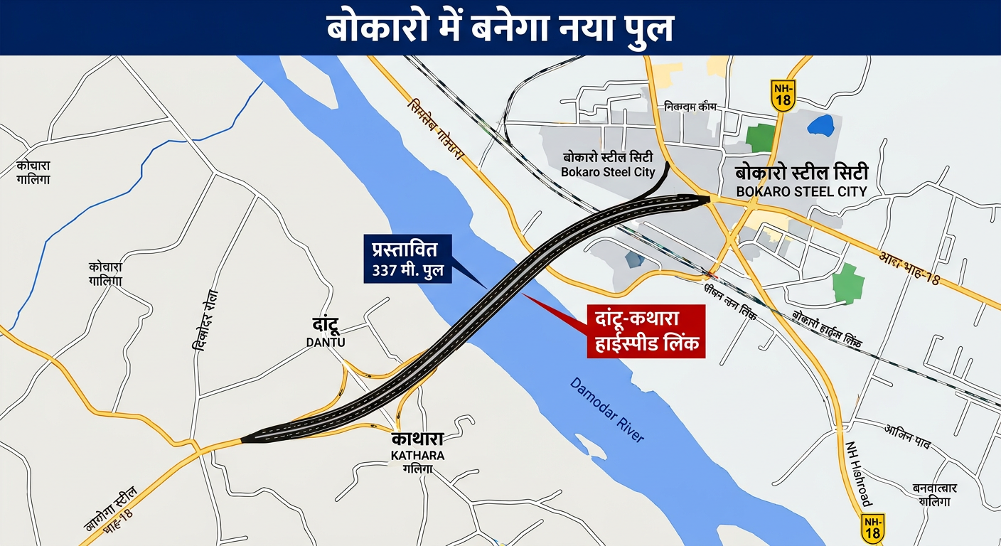 झारखंड में दामोदर नदी पर बनेगा शानदार पुल, धनबाद-बोकारो से रांची तक मिलेगी रफ्तार, डीपीआर की तैयारी
