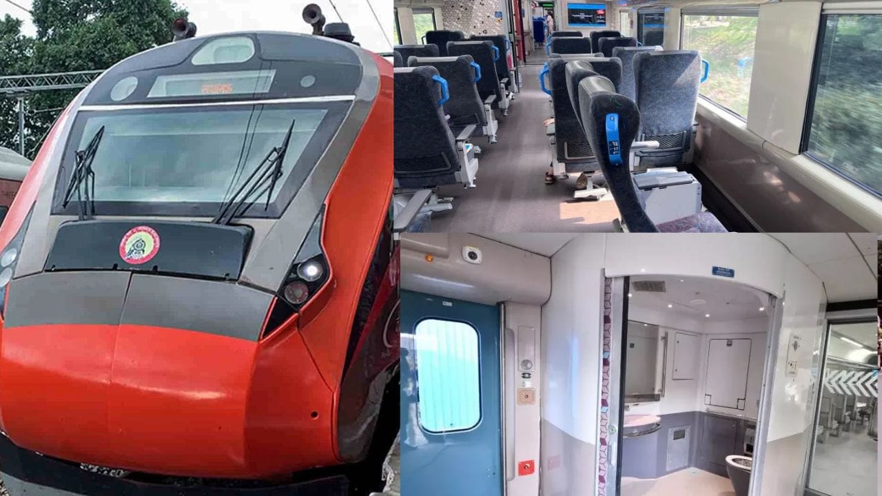 आ गई नई वंदे भारत, 180KM की रफ्तार से मथुरा-नागदा रूट पर दौड़ी, ट्रेन में 360 डिग्री घूमने वाली सीटें, खुदबखुद एडजस्ट होगा AC टेंपरेचर