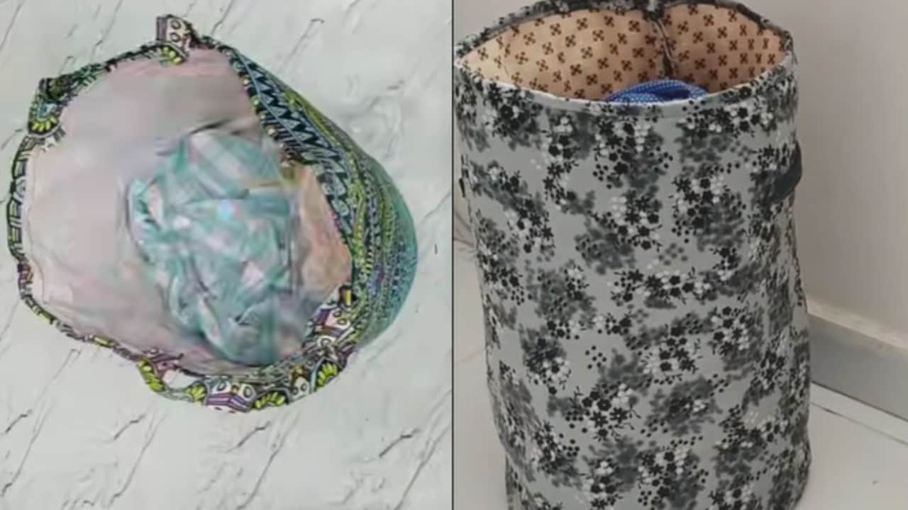 DIY: लॉन्ड्री बास्केट कैसे बनाएं? घर की चीजों से लॉन्ड्री बैग बनाने का आसान तरीका