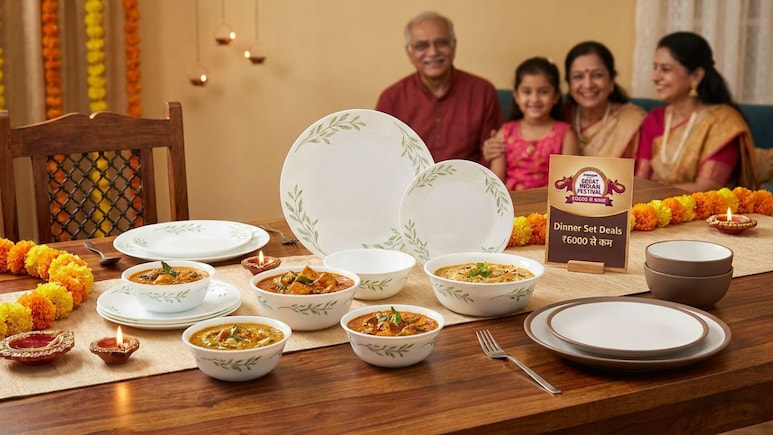 त्योहारों पर सजेगी खाने की टेबल, Amazon Sale से 6000 रुपये में लाएं ये शाही Dinner Set