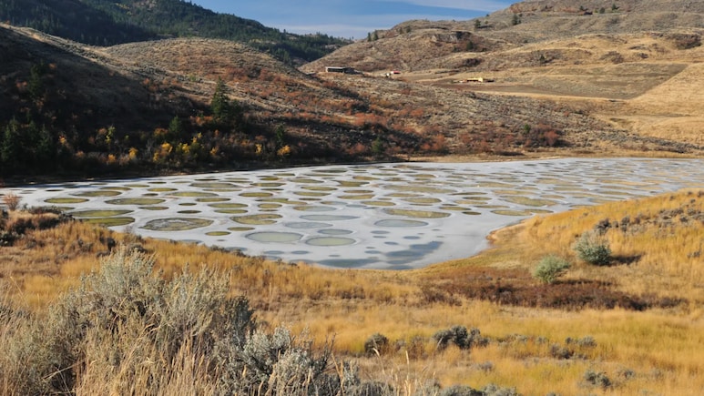 This Canadian Lake Looks Like A Giant Polka-Dot Painting
