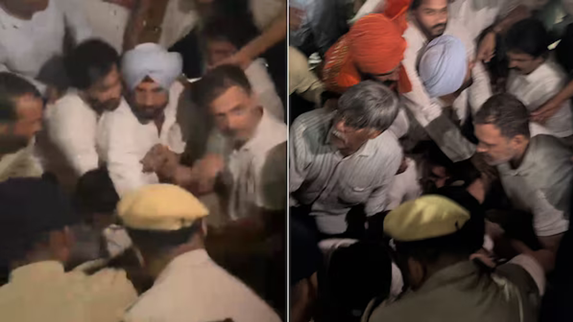 Rahul Gandhi Being Removed From Protest Site Near Poll Body Office