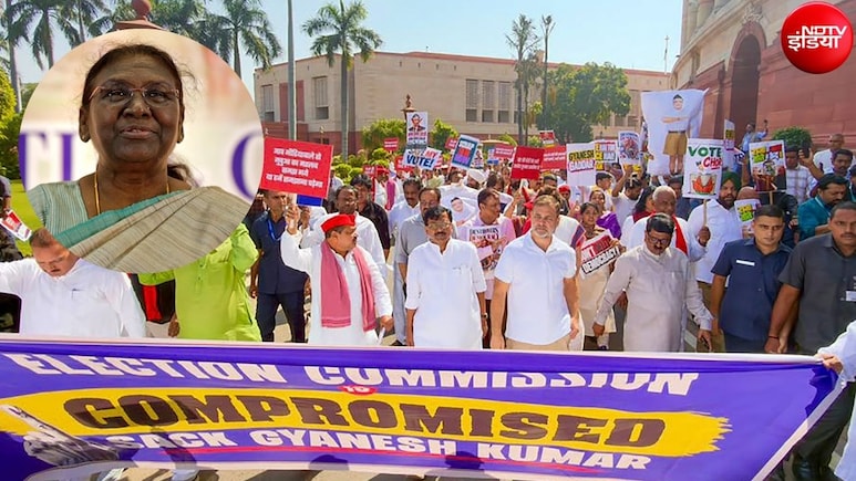 आज रात 8 बजे राष्ट्रपति से मुलाकात करेंगे विपक्षी सांसद, ज्ञानेश कुमार के खिलाफ सौंपेंगे ज्ञापन