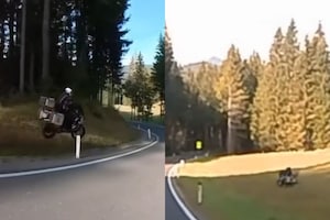 BMW R 1250 GSA Rider Survives Dramatic Alps Misjudgment, Video Goes Viral