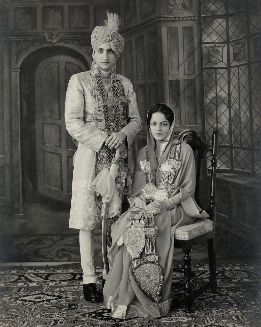 Nawab Mohammad Iftikhar Ali Khan Pataudi married Begum Sajida Sultan, the second daughter of Nawab Hamidullah Khan, the last ruling Nawab of Bhopal. Photo: 